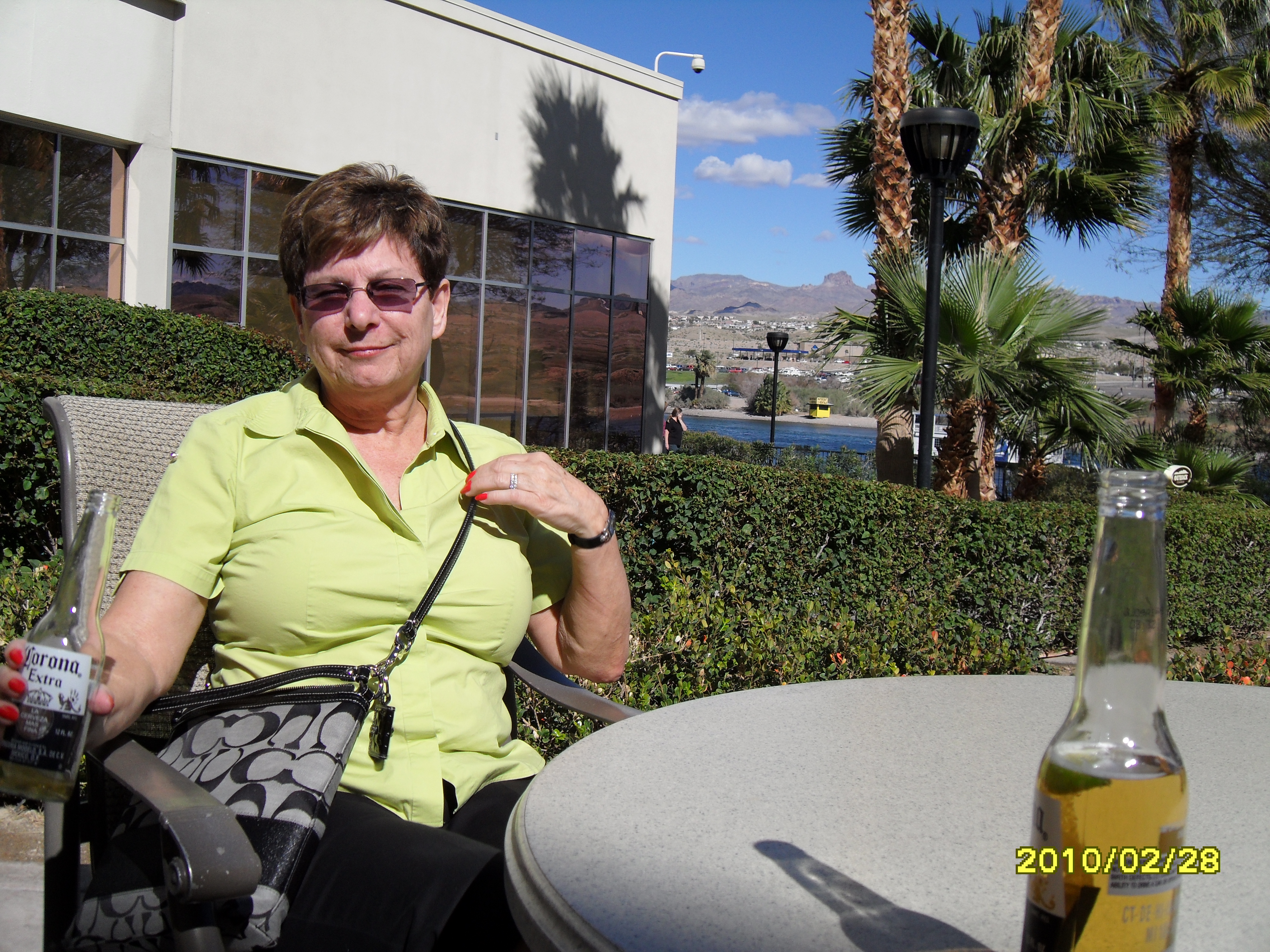 Patio area at the Aquarius hotel